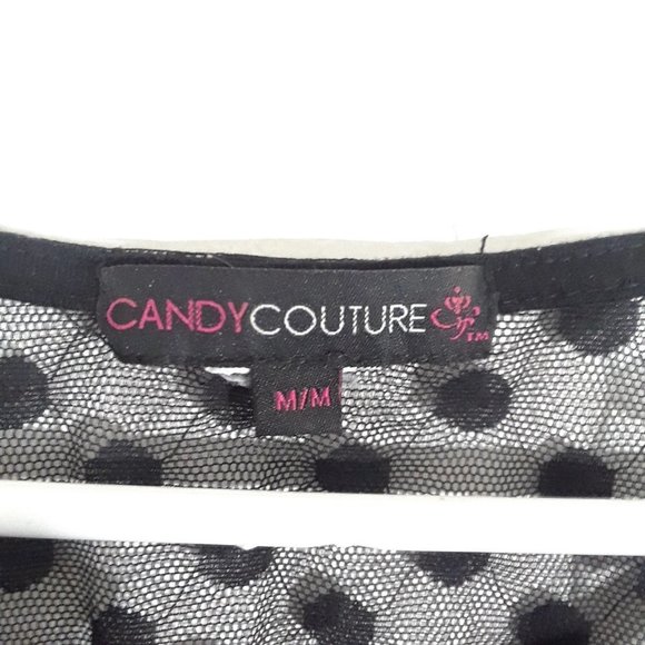 Candy Couture Size Medium Sheer T Shirt - Picture 3 of 4
